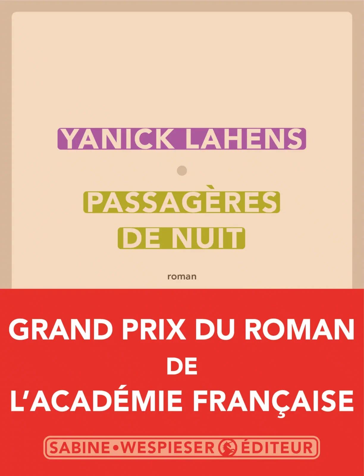 Yanick Lahens. Passagères de nuit